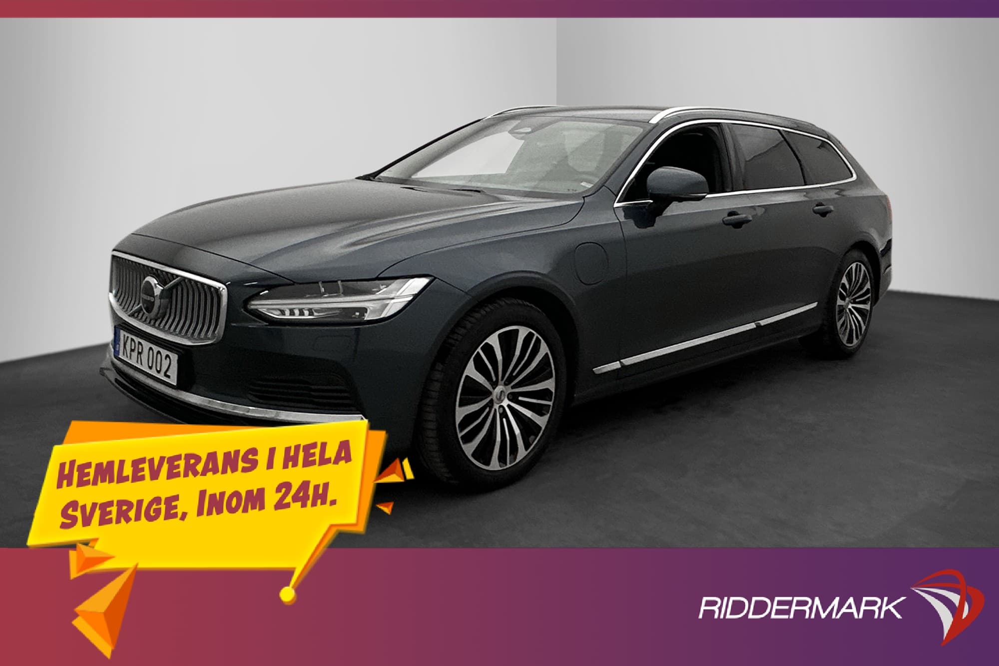 Volvo V90 Recharge T6 AWD Core H/K 360° Skinn Drag MOMS