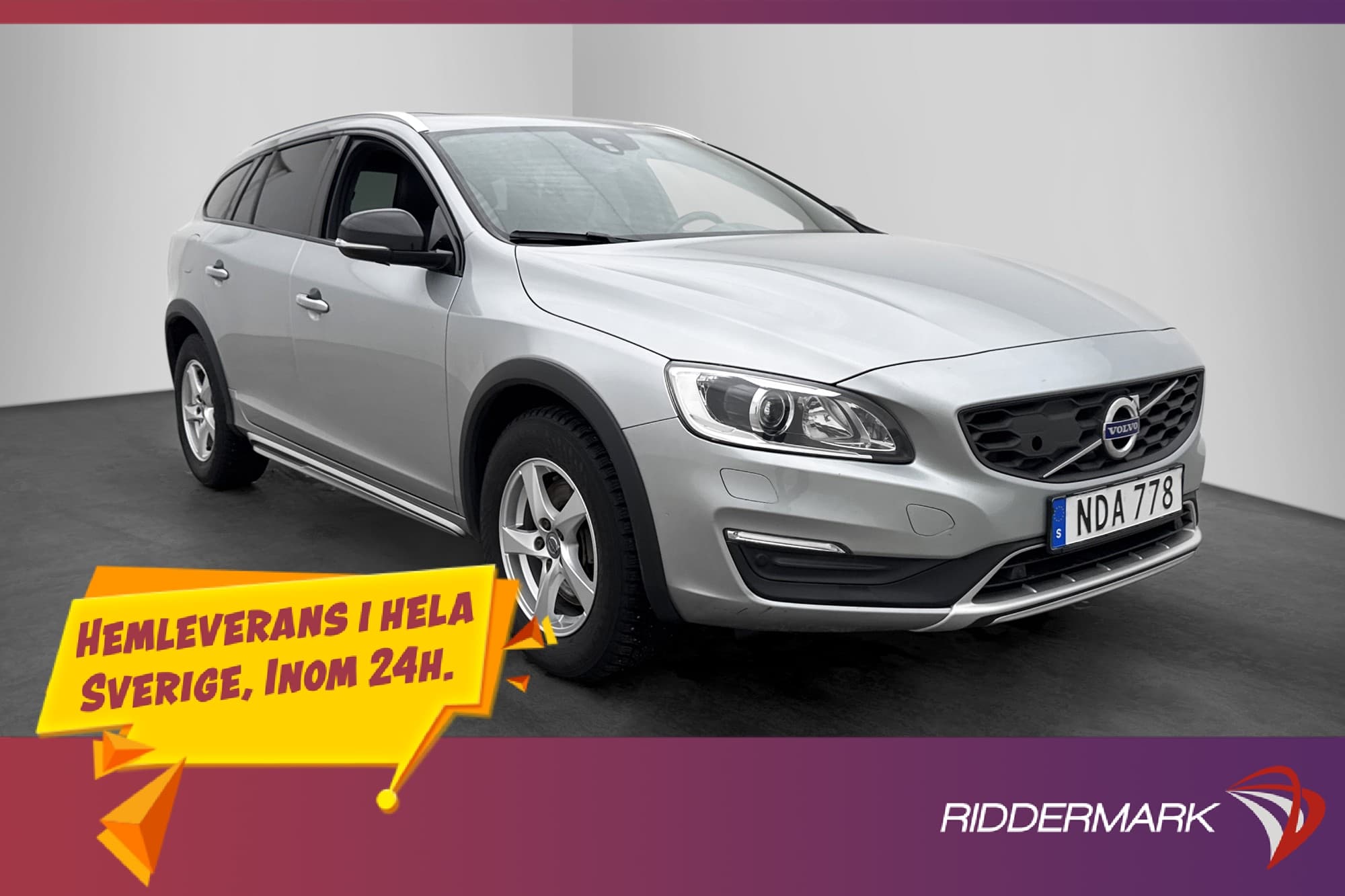 Volvo V60 Cross Country D4 190hk AWD Summum Värm VOC Skinn 