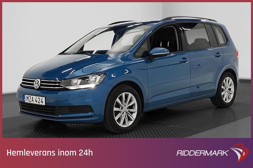 Volkswagen Touran 110hk 7-sits Backkamera Drag 2-Brukareexteriör
