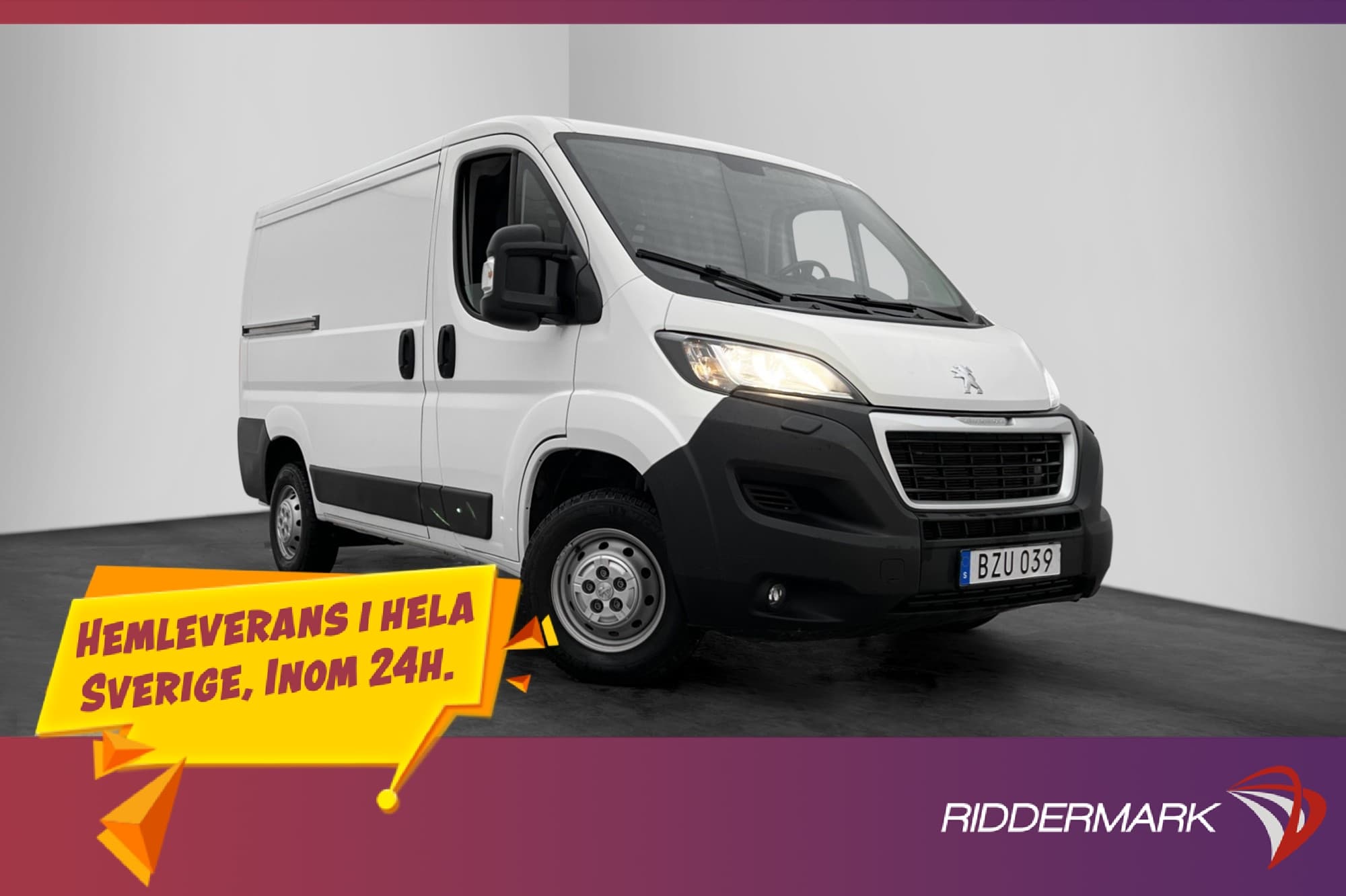 Peugeot Boxer 2.0HDi Ny-Kamrem Värm 3-Sits Farthållare Moms