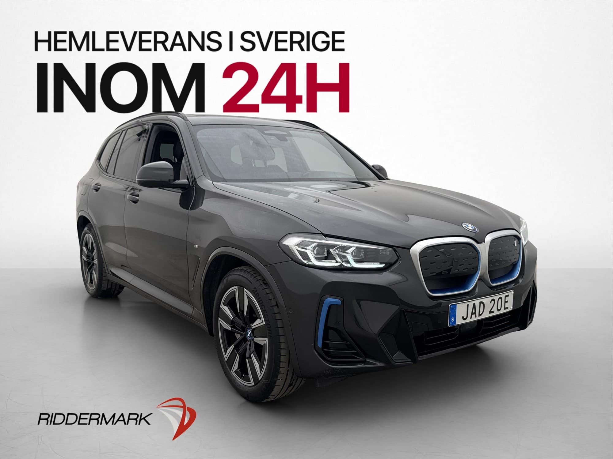 BMW iX3 286hk M Sport Charged Pano Kamera Skinn Drag MOMS