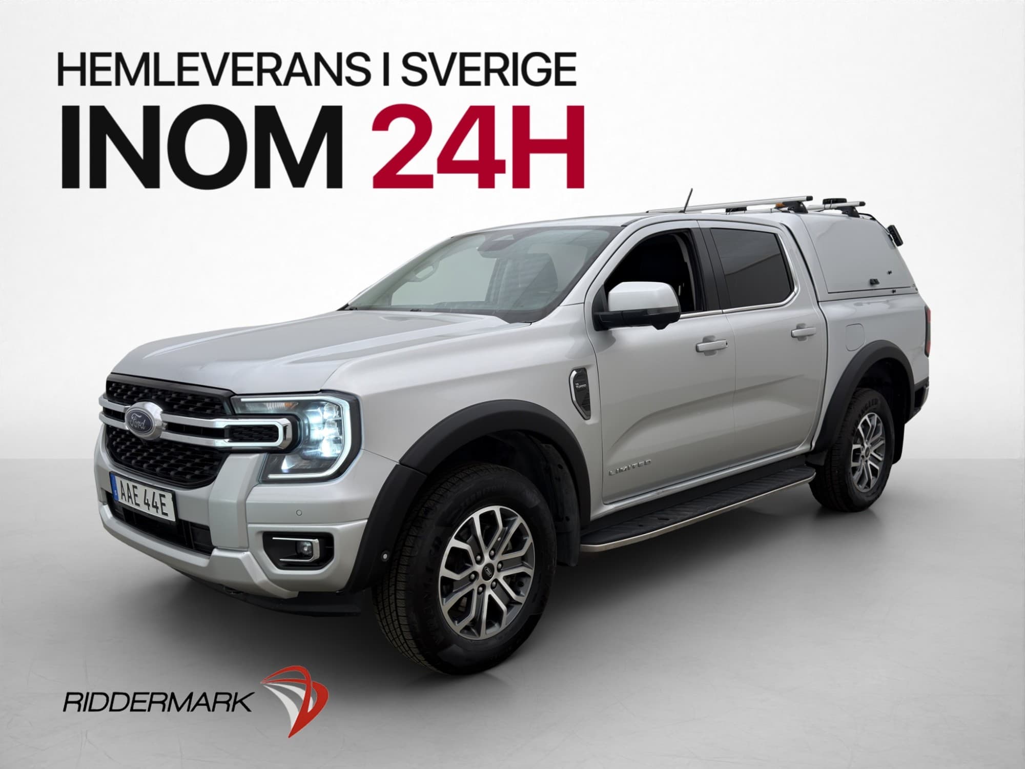 Ford ranger Limited e-4WD Värm Drag CARPLAY Kåpa 360° Moms