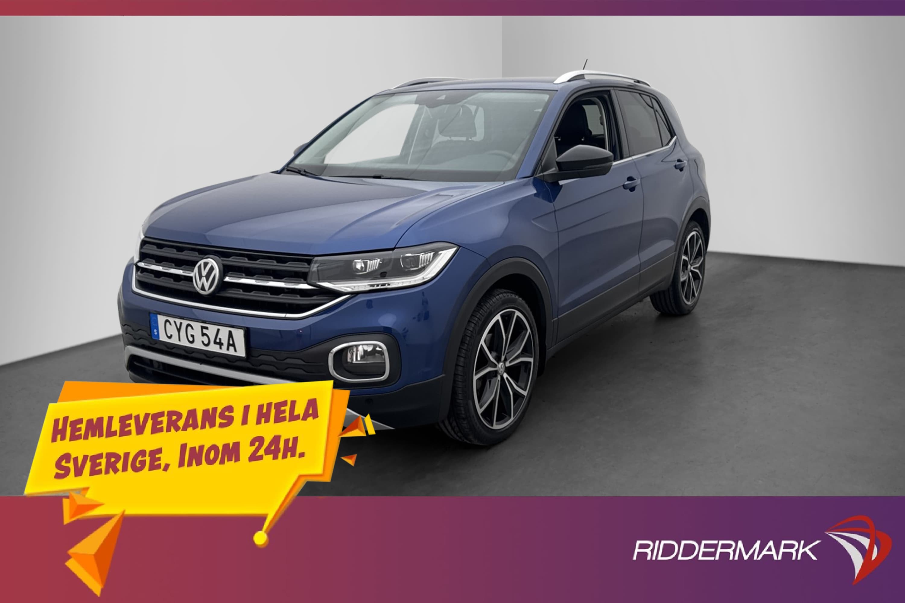 Volkswagen T-Cross TSI 156hk Döda-Vinkel-Varnare P-Sensorer 