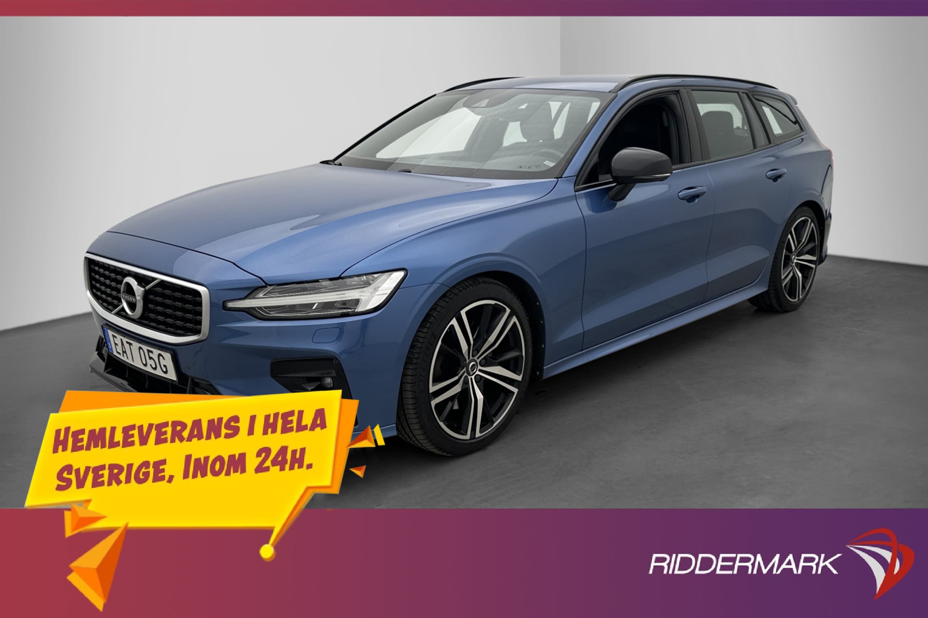 Volvo V60 Polestar T6 AWD R Design B&W Skinn VoC Värm 326hk