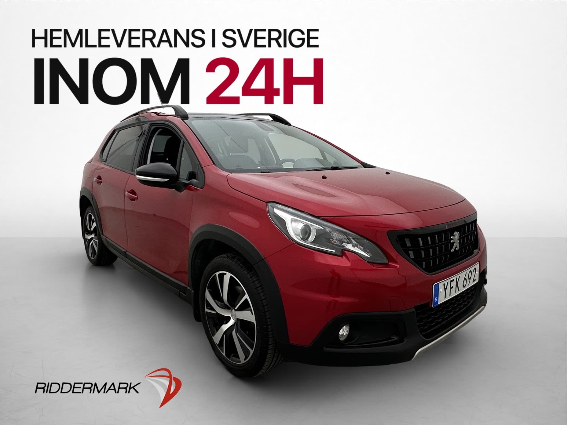 Peugeot 2008 1.2 PureTech 110hk GT-Line Pano Värmare Drag