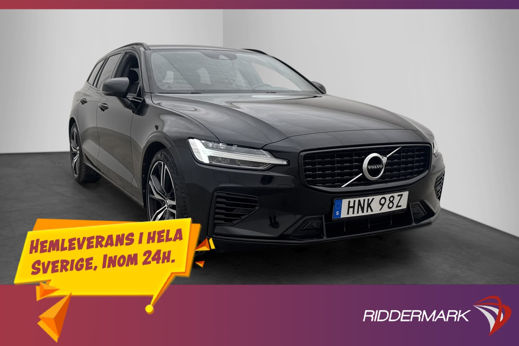 Volvo V60 T6 Recharge AWD R-Design H/K Skinn BLIS MOMS 340hk
