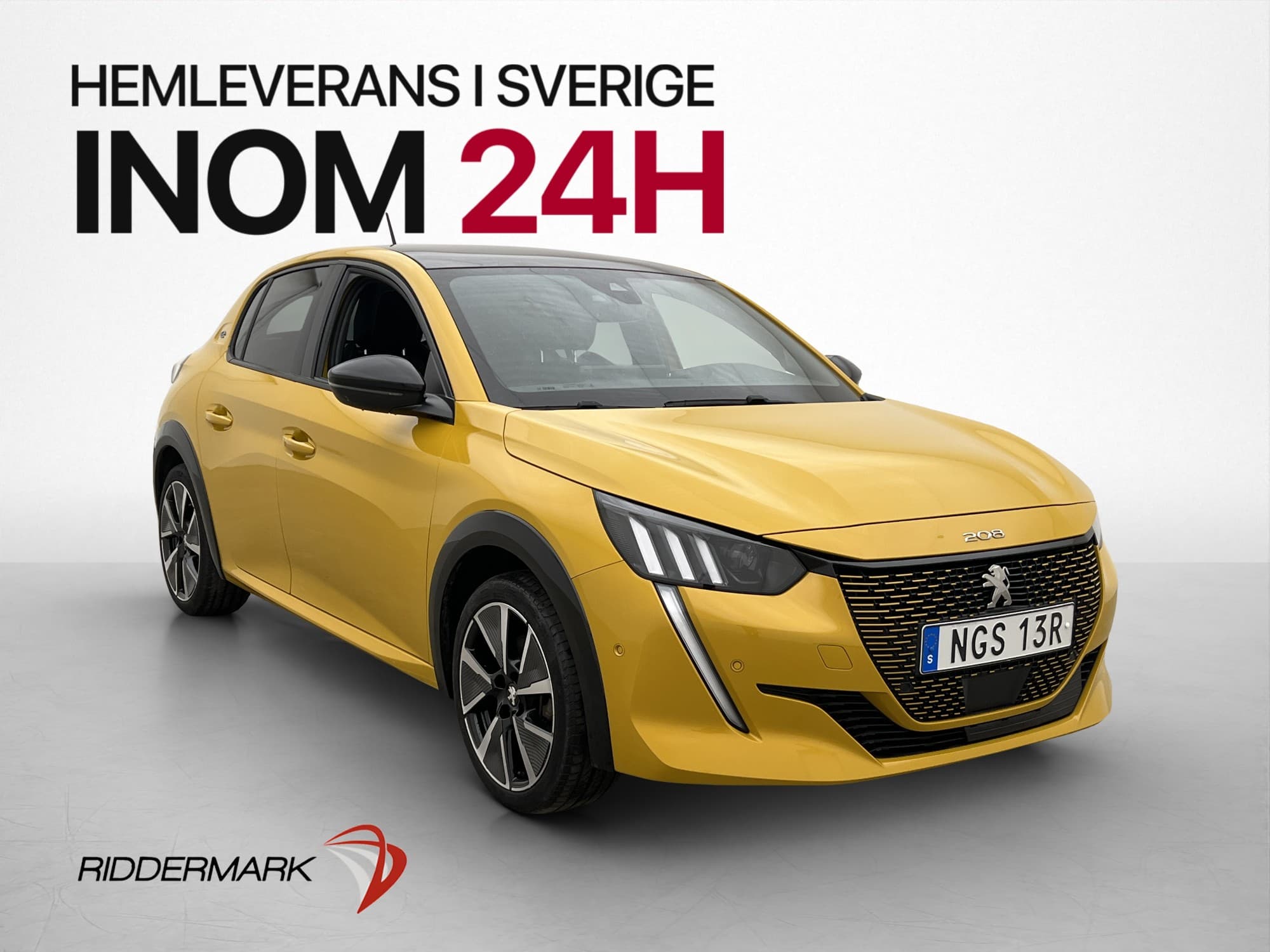 Peugeot E-208 136hk GT-Pack 50 kWh Pano Kamera CarPlay Navi