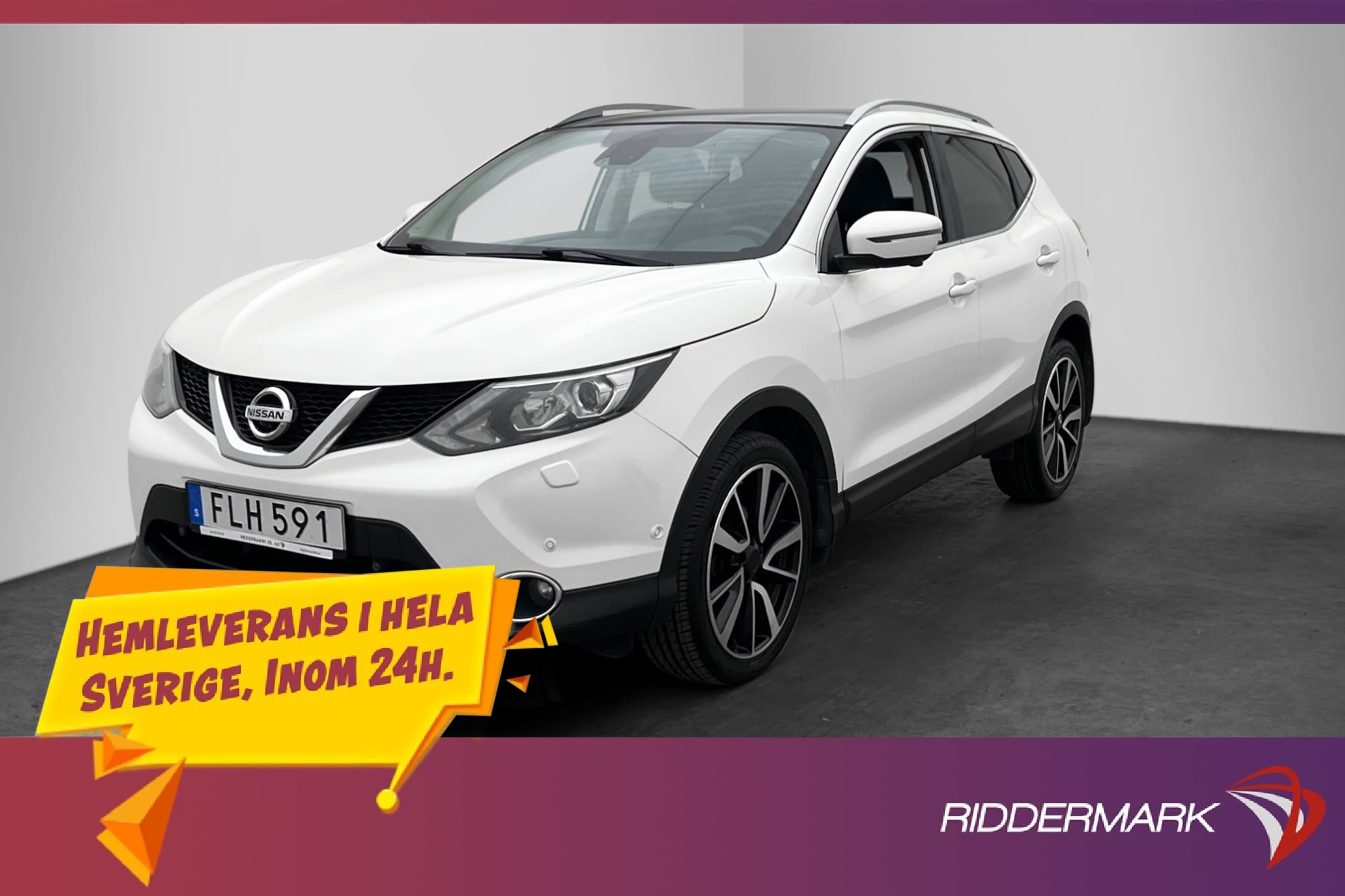 Nissan Qashqai 1.5 dCi Tekna Pano 360° Navi Sensorer Elstol