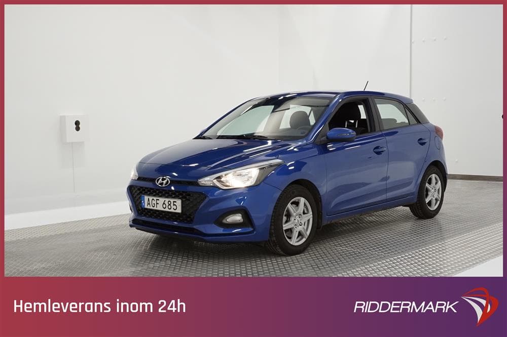 Hyundai i20 1.0 100hk Auto M-värm Välserv Rattvärm 0,52l/mil