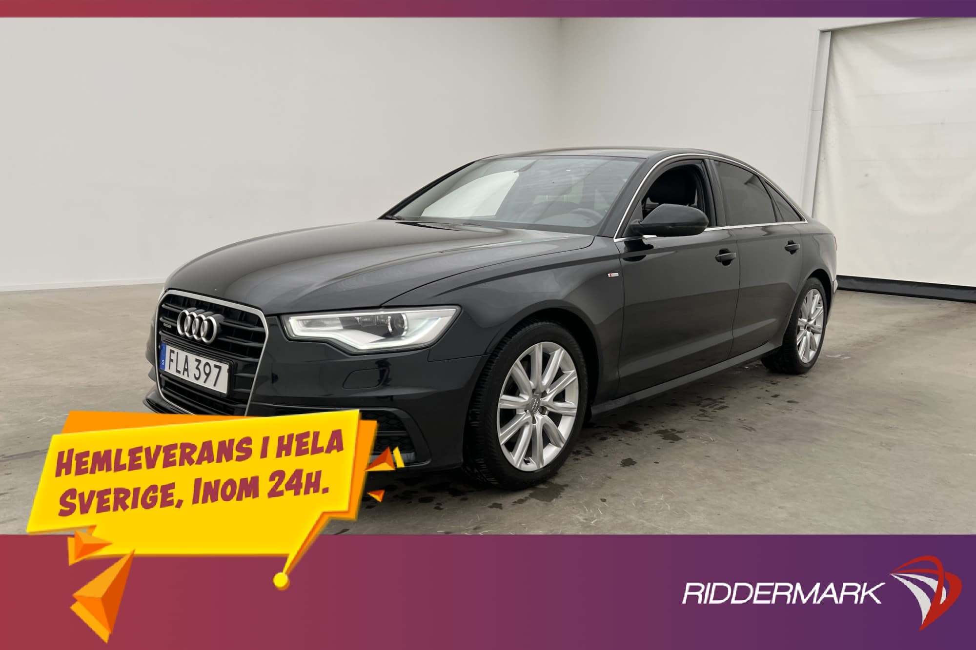 Audi A6 3.0 TDI V6 Quattro 204hk S-Line P-Sensorer 1-Brukare