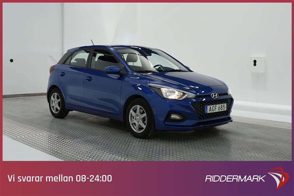Hyundai i20 1.0 100hk Auto M-värm Välserv Rattvärm 0,52l/mil