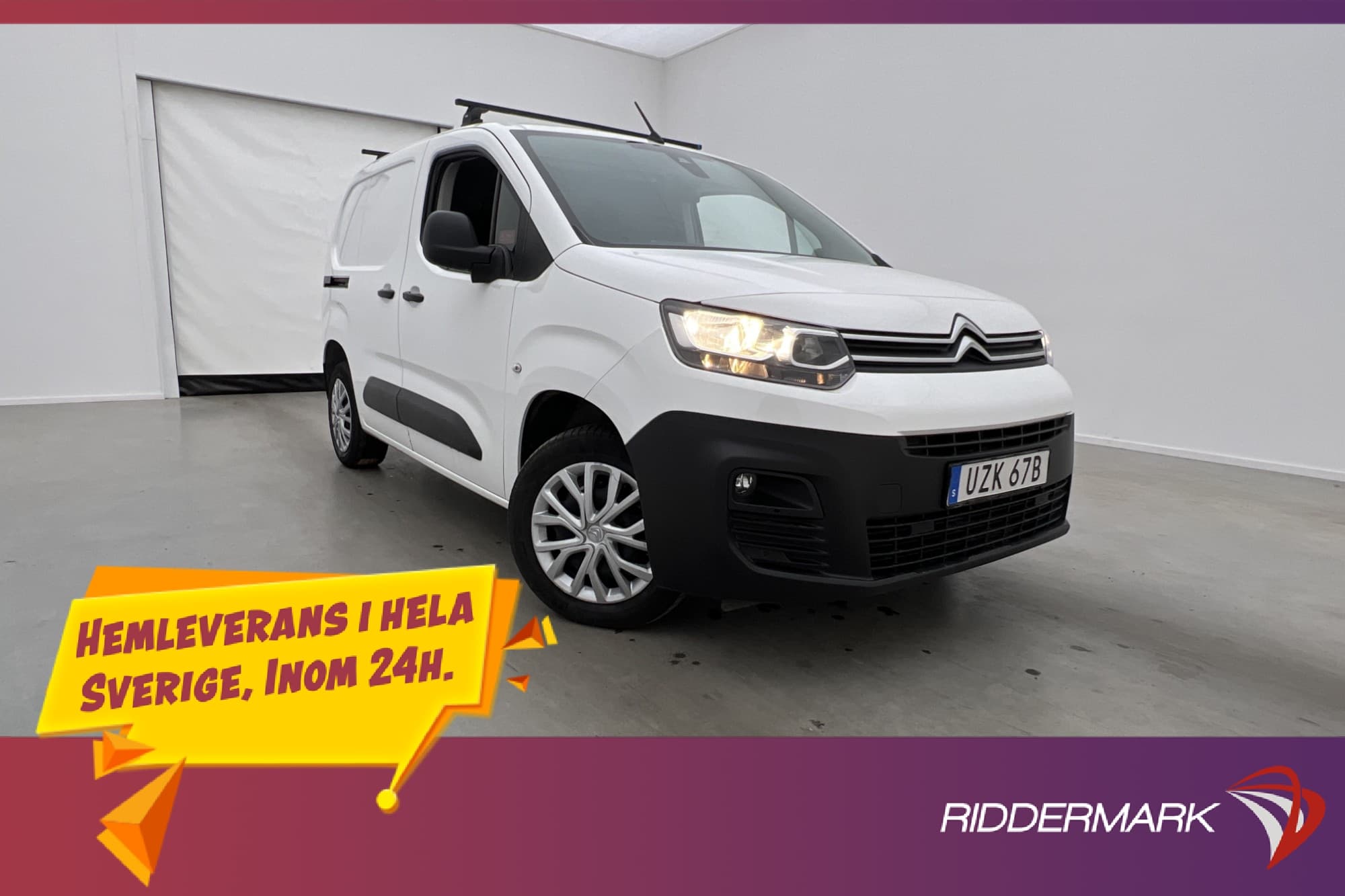 Citroën Berlingo 131hk Värm Drag Kamera V-Inre CARPLAY Moms