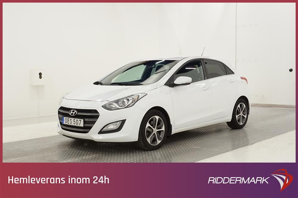Hyundai i30 1.6 D 136hk Drag Rattvärme Nyservad 0.39l/milexteriör