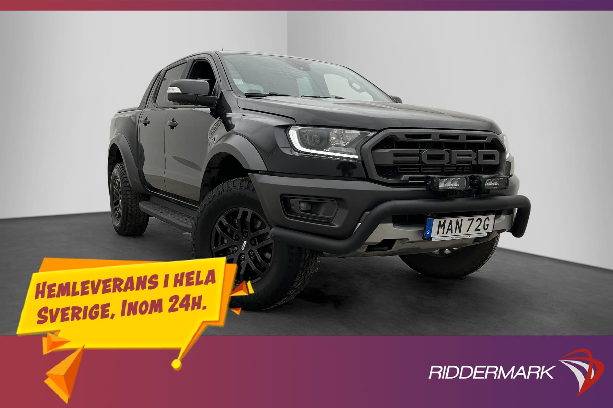 Ford ranger Raptor 213hk 4x4 Värm Drag Kamera Navi Diff Moms