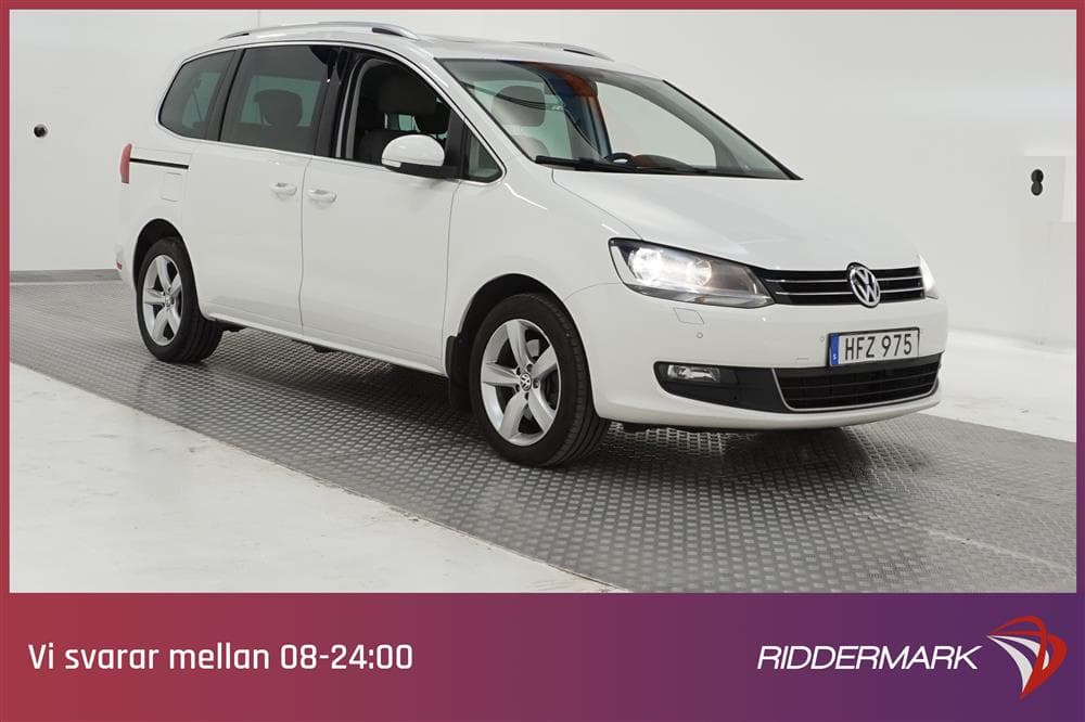 Volkswagen Sharan 140hk 4MOTION 7-Sits Värmare Panorama Dragexteriör