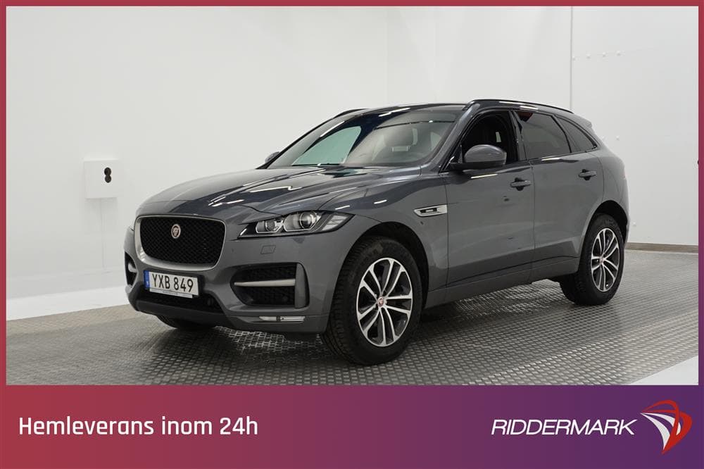 Jaguar F-Pace 2.0D AWD 180hk R-Sport Pano Cockpit Navi Skinn