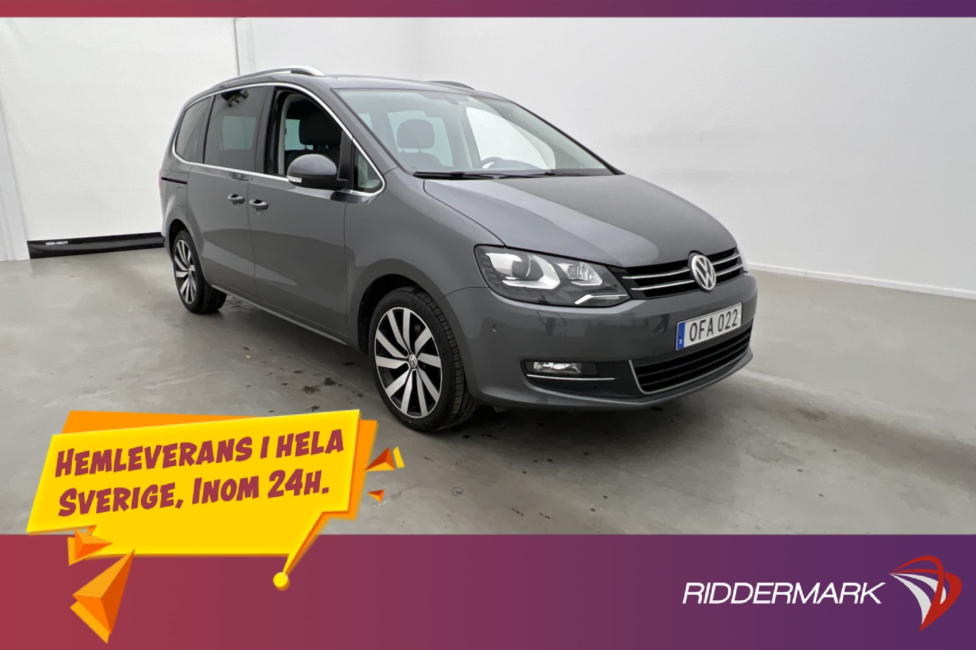 Volkswagen Sharan TDI 4M 6 Sits Värmare Pano El-dörrar Drag