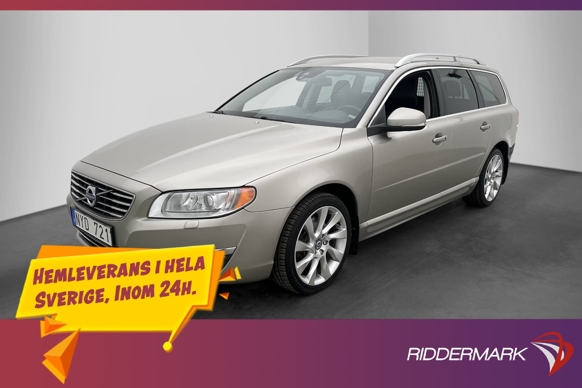 Volvo V70 D5 215hk Summum D-Värmare Dragkrok Skinn Keyless