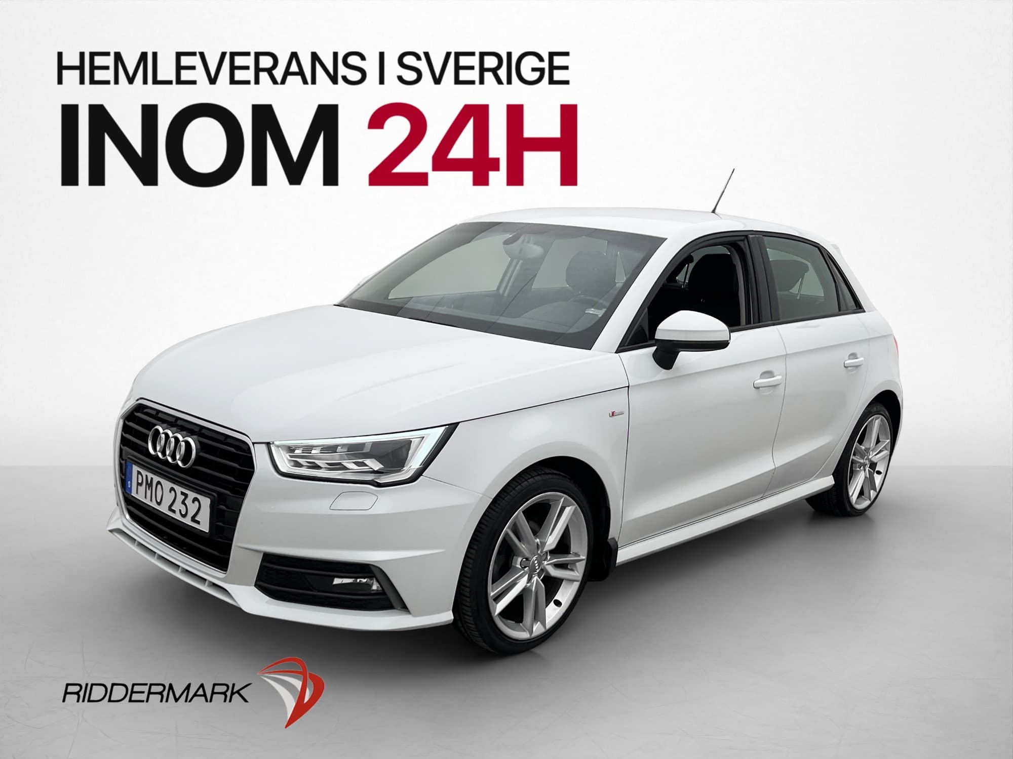 Audi A1 Sportback 1.0 TFSI 95hk S-Line Halvskinn 0.45l/Mil