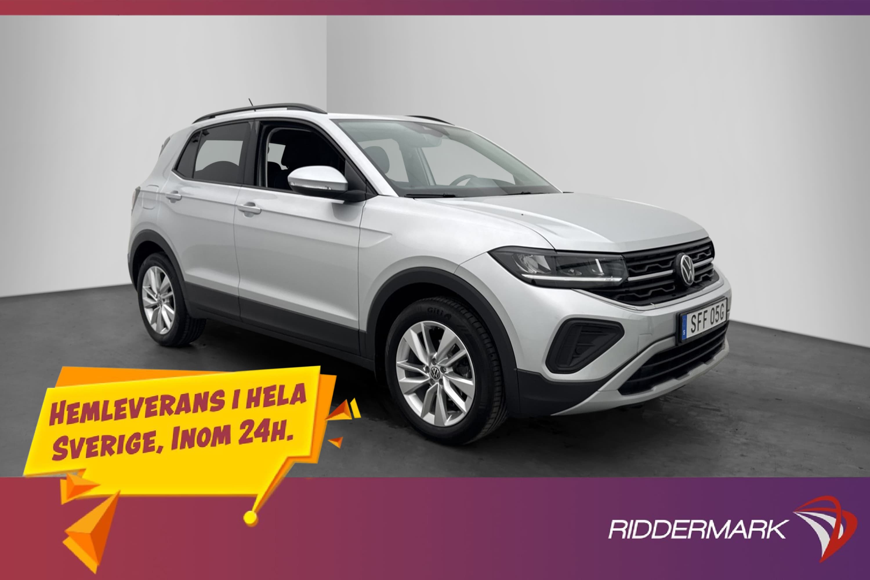 Volkswagen T-Cross 1.0 TSI 95hk Life Kamera CarPlay Cockpit