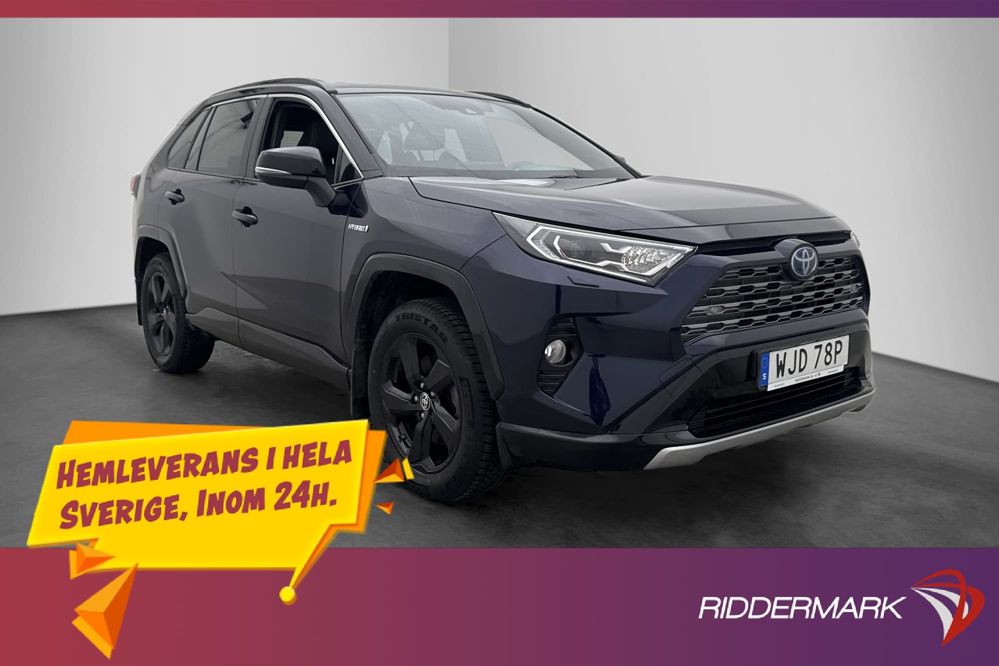 Toyota RAV4 Hybrid Skinn Dragkrok Kamera Rattvärme 218hk
