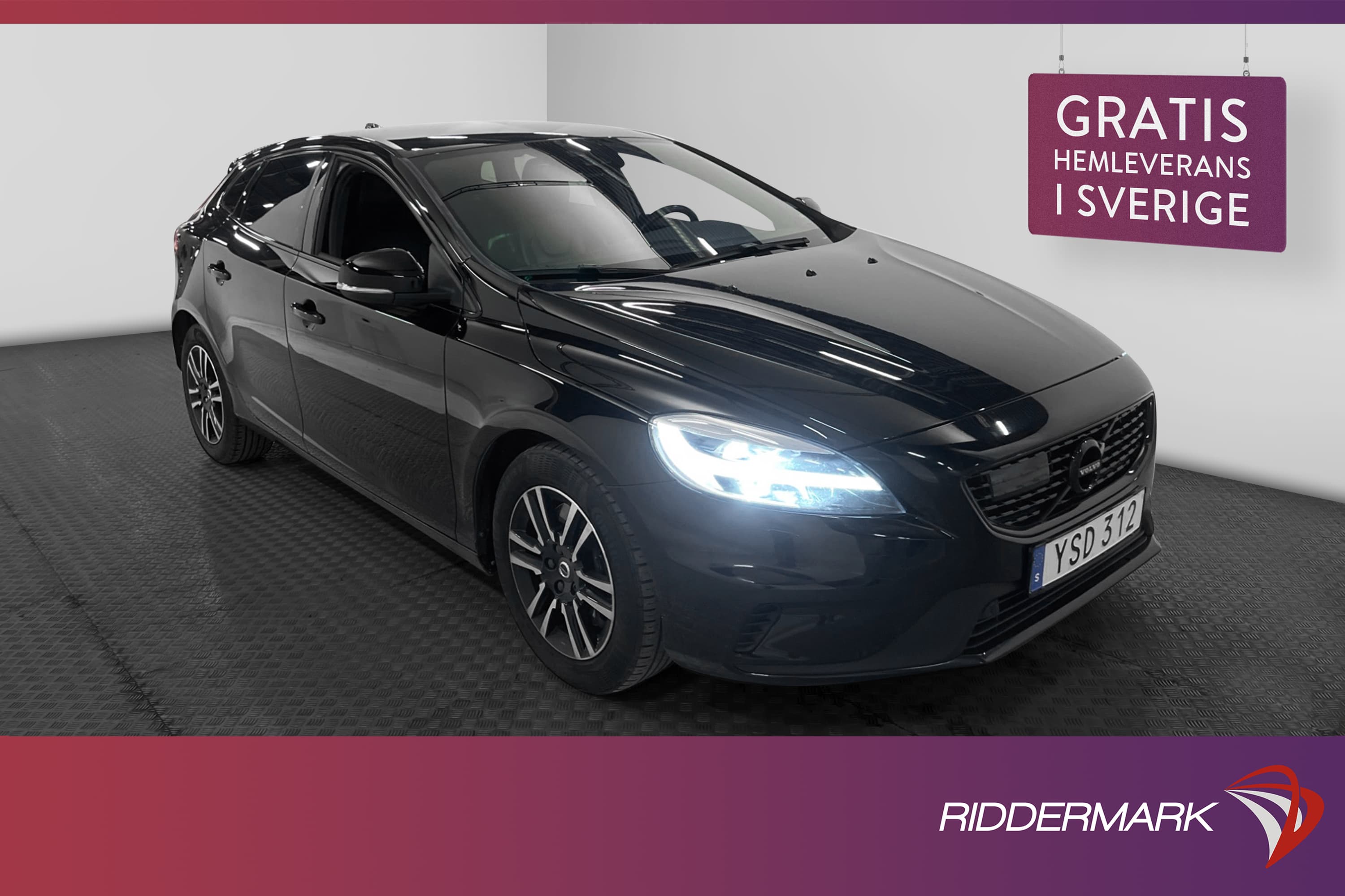 Volvo V40 D3 150hk R-Design VOC Värm Kamera Skinn Välservad