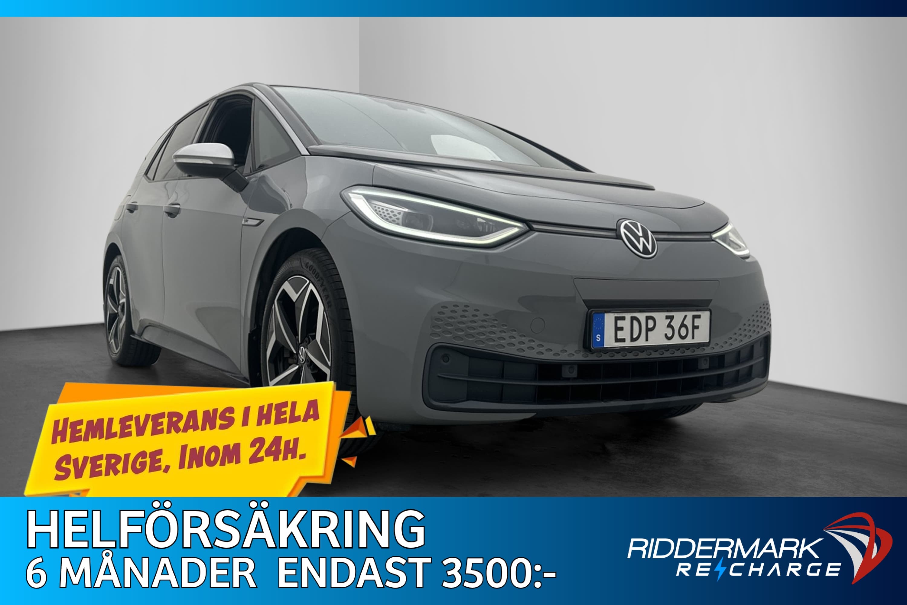 Volkswagen ID.3 Pro Performance 58 kWh 1st Edt Värm Kamera