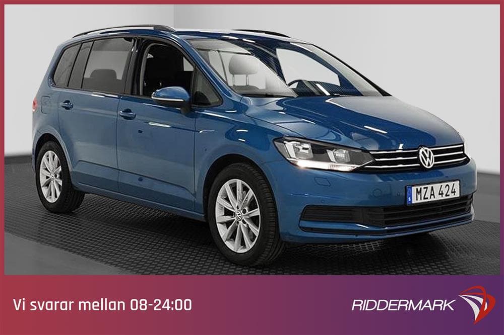 Volkswagen Touran 110hk 7-sits Backkamera Drag 2-Brukareexteriör