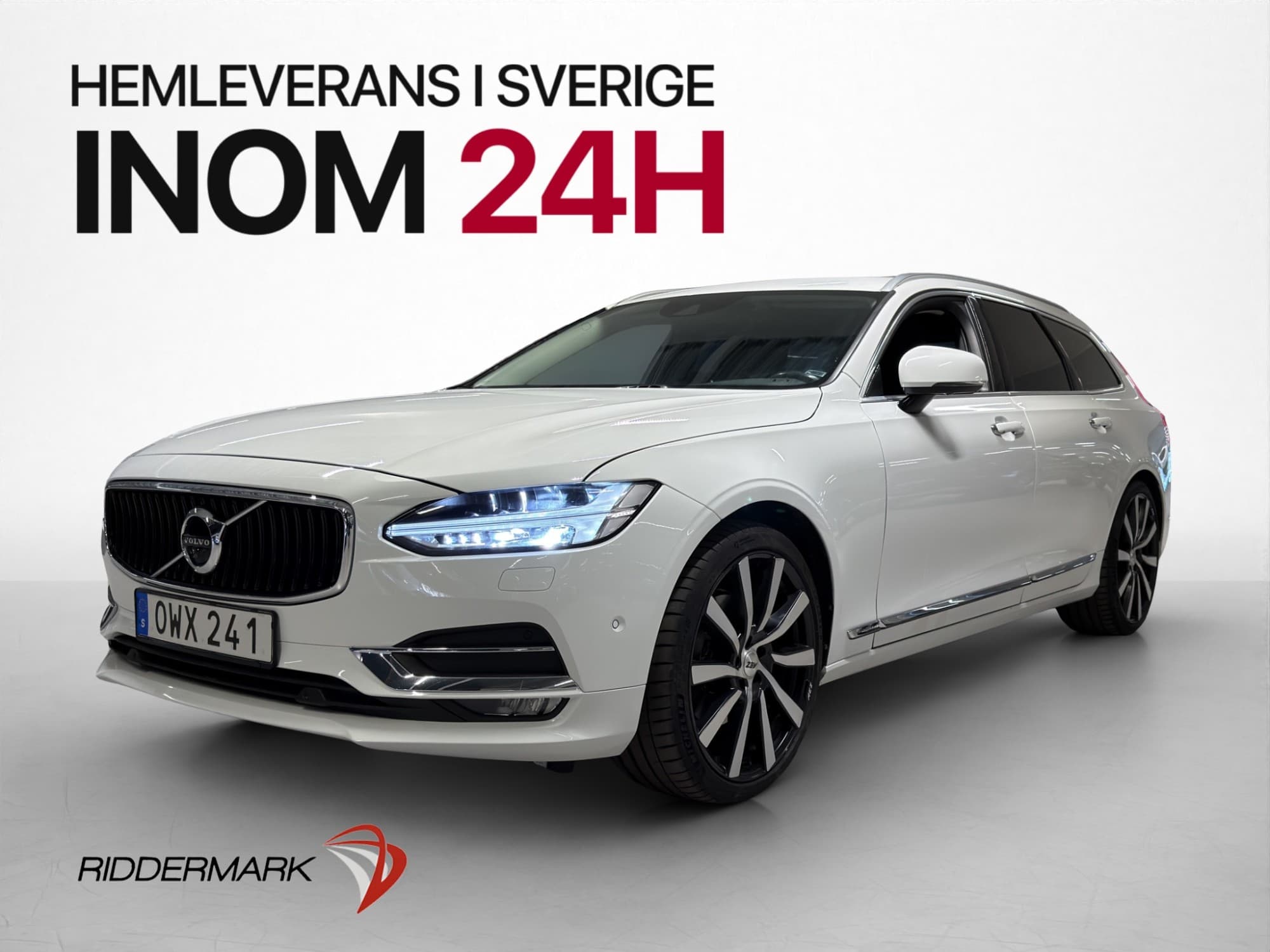 Volvo V90 D4 190hk AWD Inscription HuD Värm Drag Skinn 360°