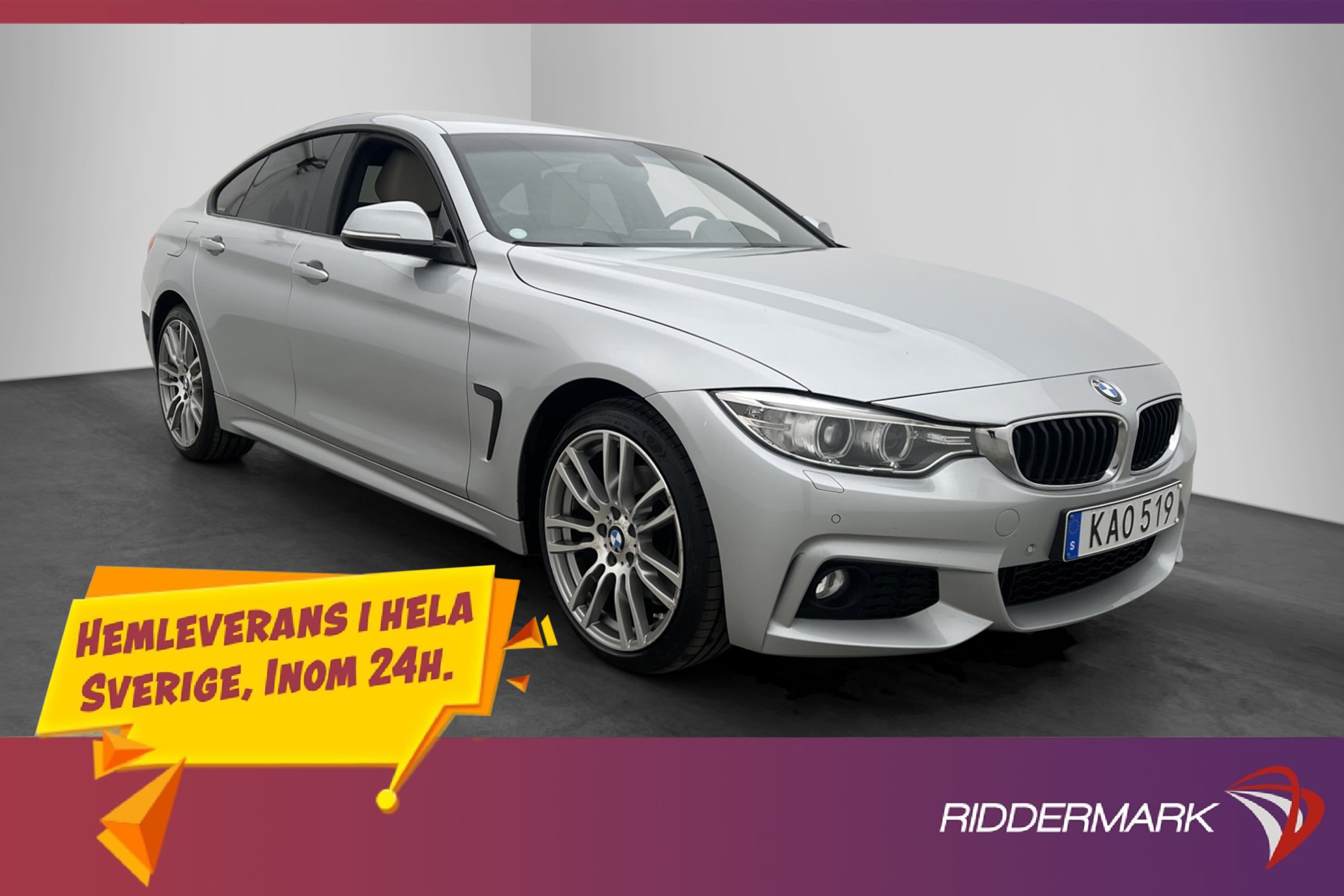 BMW 428 i xDrive Gran Coupé M Sport HiFi Skinn Sensorer Drag