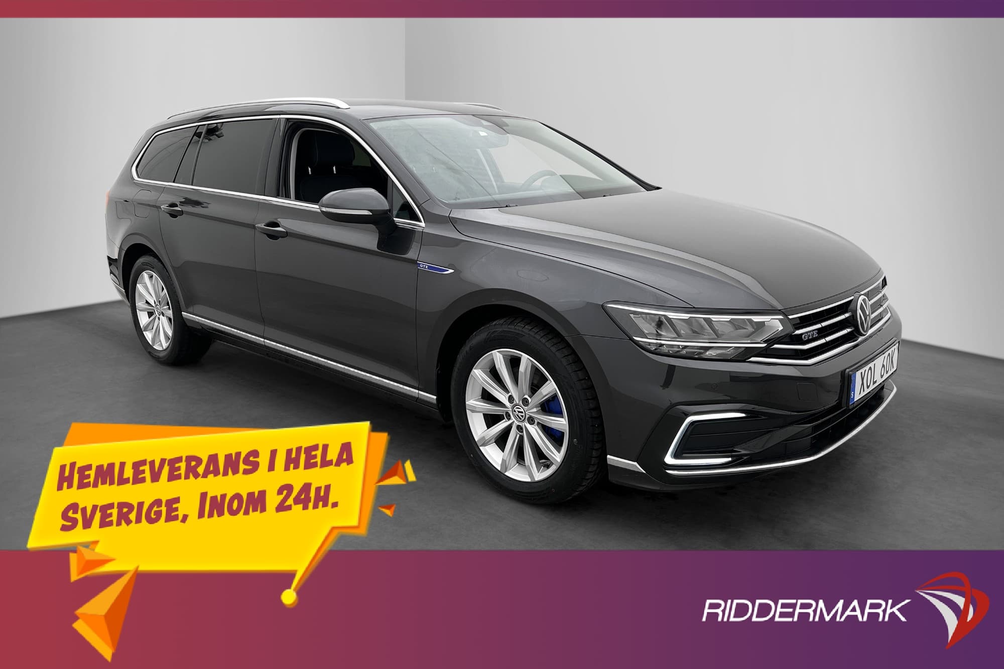 Volkswagen Passat GTE 218hk Navi Sensorer Halvskinn CarPlay