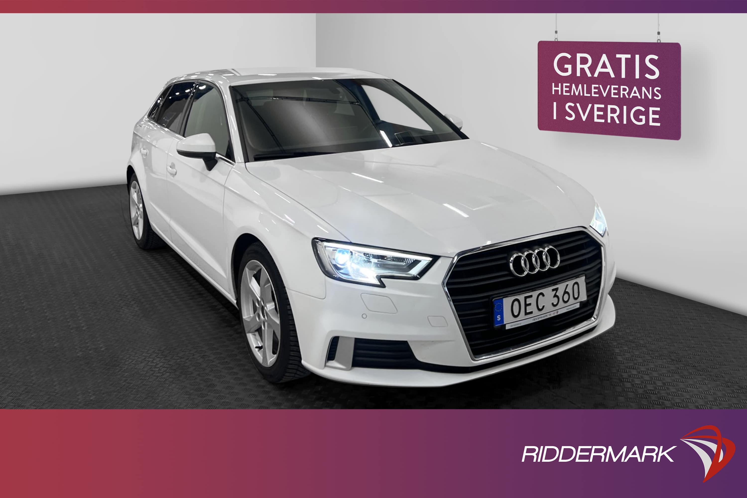 Audi A3 Sportback 1.4 TFSI 150hk Comfort Cockpit Navi PDC