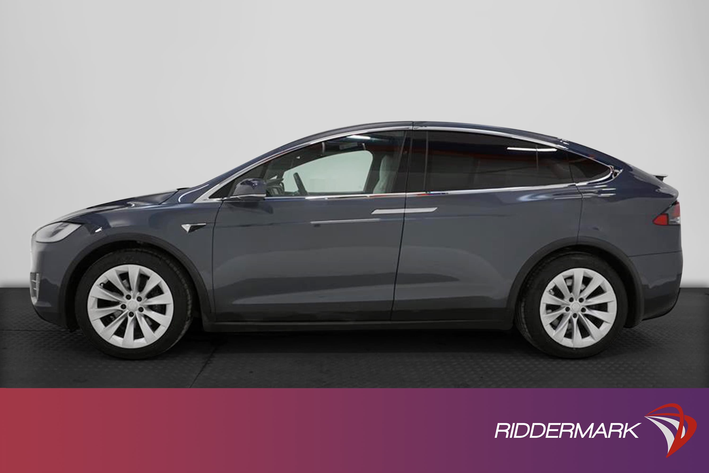 Tesla Model X 75D AWD 333hk 6-Sits Ljus interiör MOMS