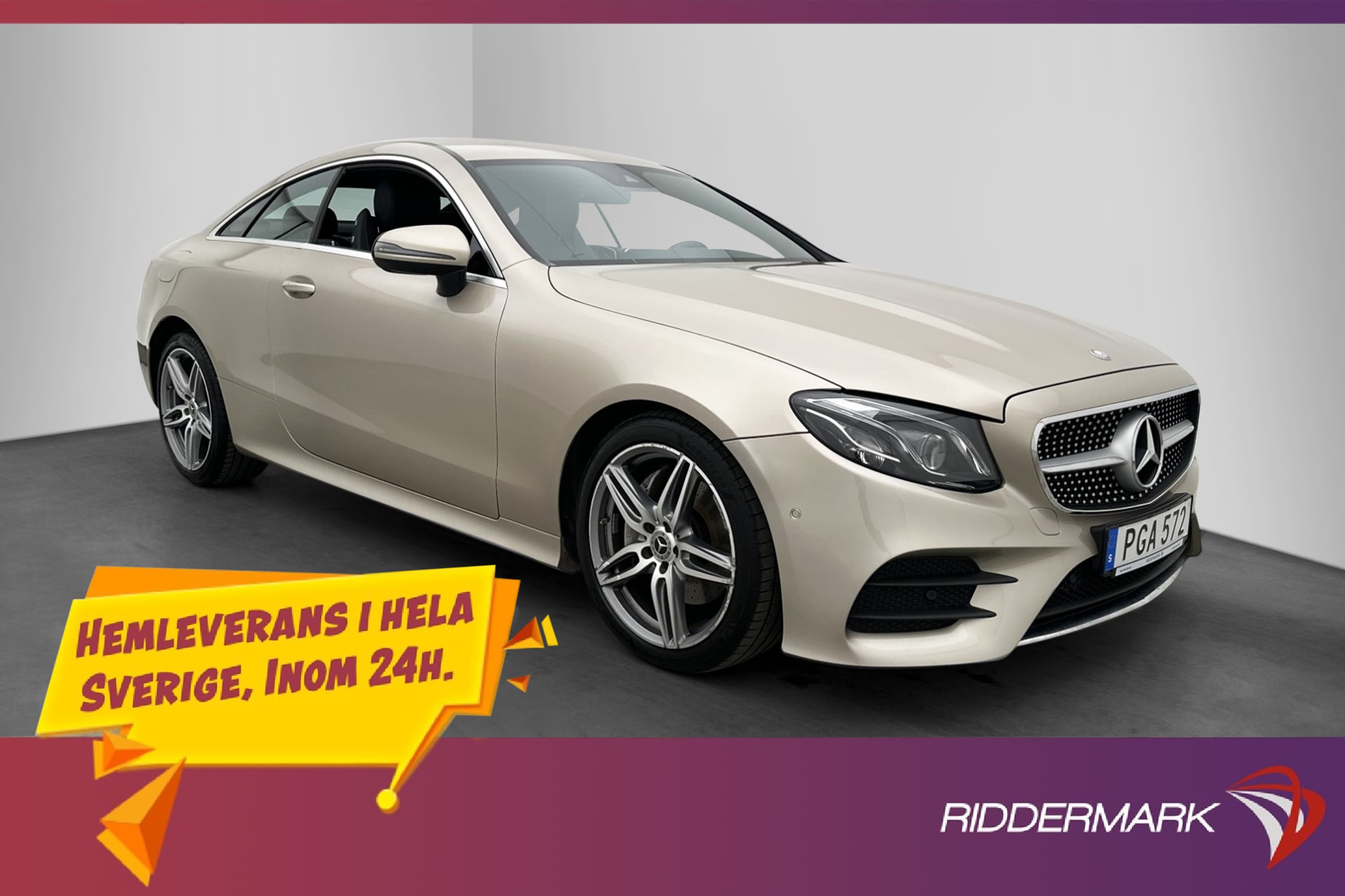 Mercedes-Benz E 200 Coupé 184hk AMG Skinn Kamera Navi