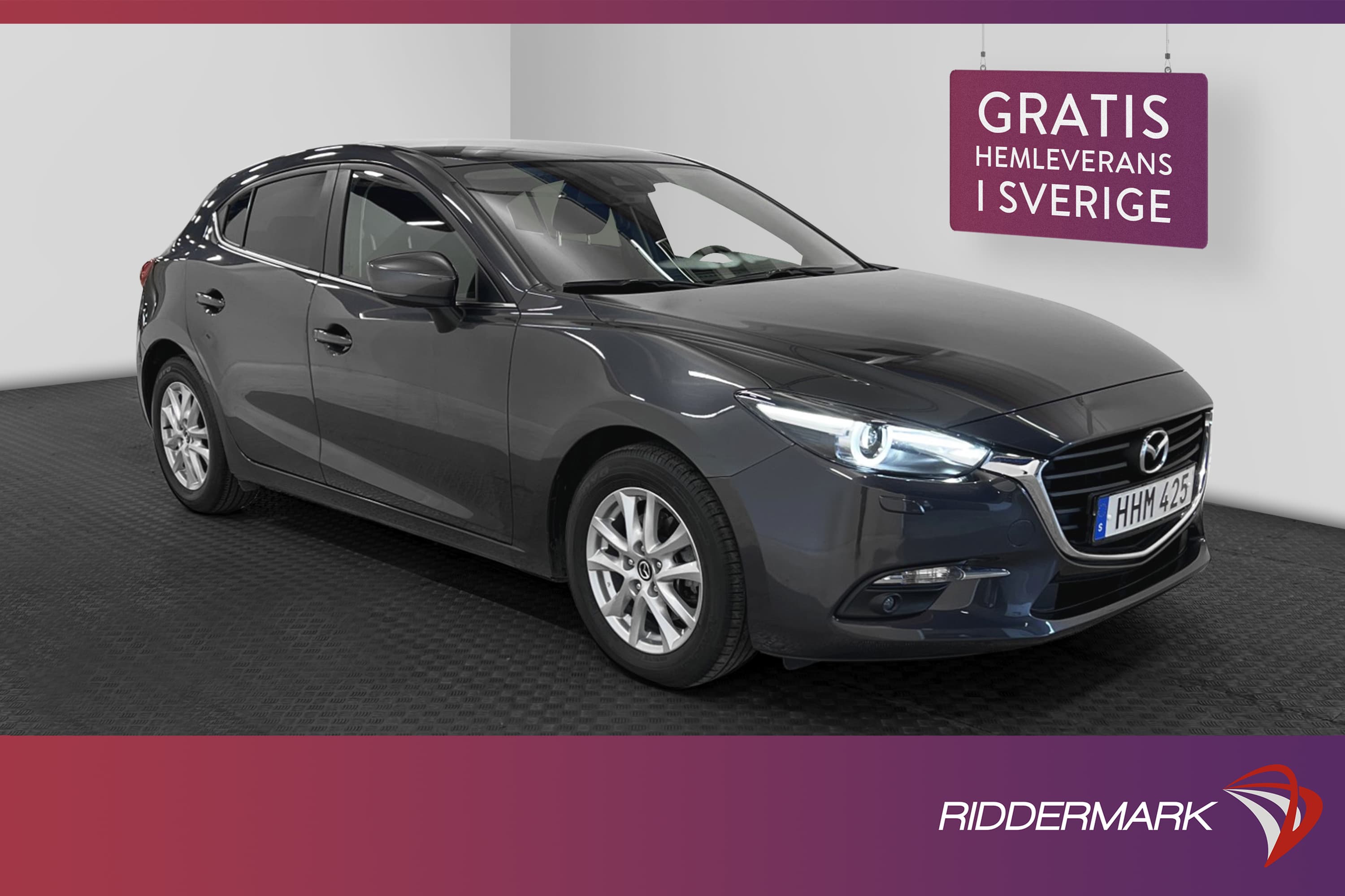 Mazda 3 Sport SKYACTIVE 105hk Sensorer Dragkrok Rattvärme