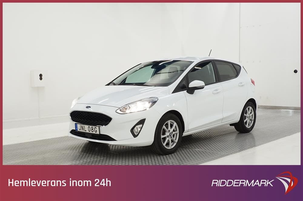 Ford Fiesta 1.0T EcoBoost 100hk Sensorer Carplay 0,52l/milexteriör