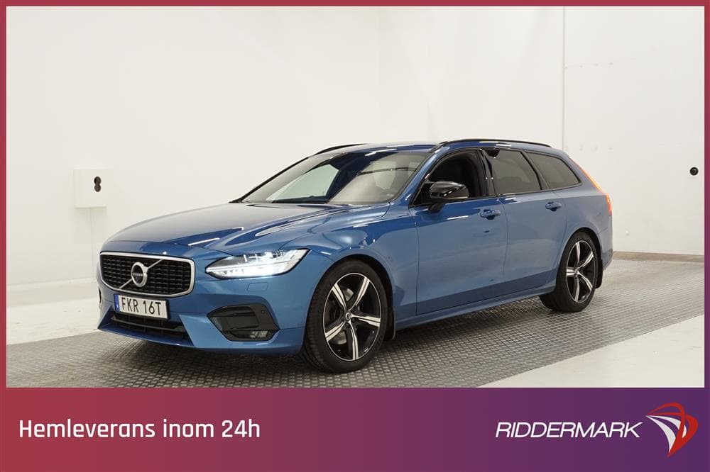 Volvo V90 D5 AWD 235hk R-Design B&W GPS HUD 360° Värmare 