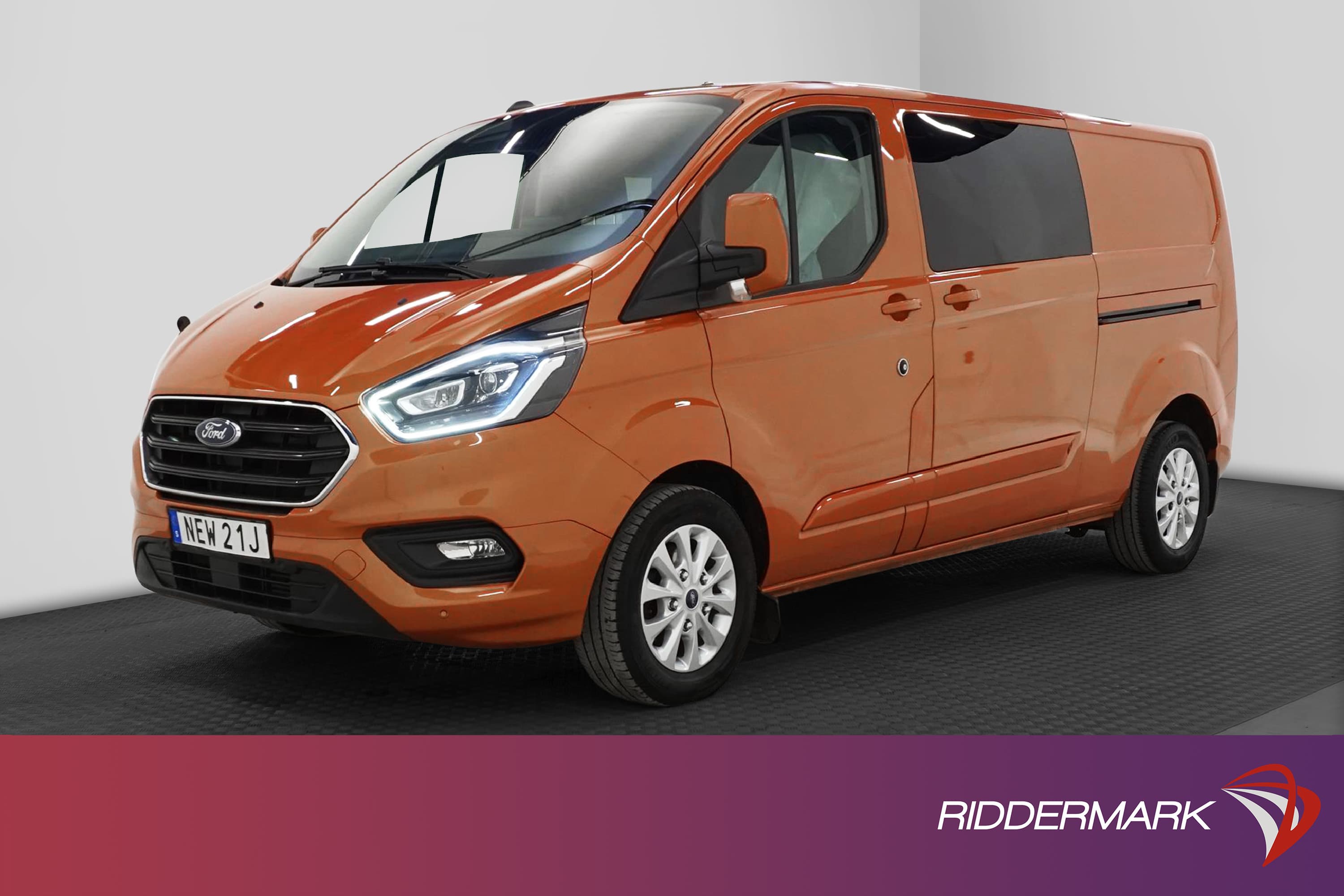 Ford Transit Custom CrewVan Automat 170hk Drag Värmare Moms