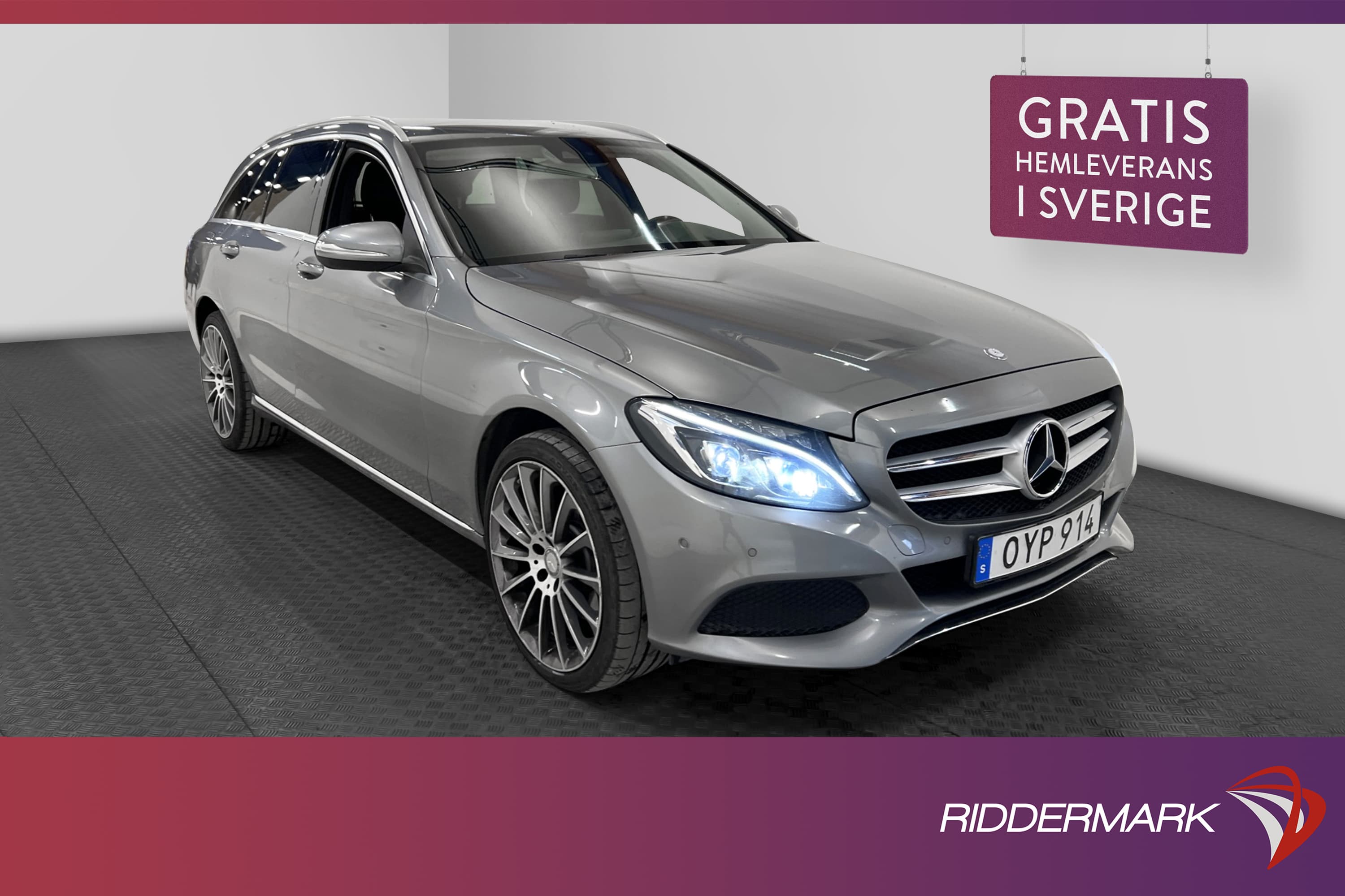 Mercedes-Benz C 250 T 4M Sensorer Drag H-skinn Välservad 