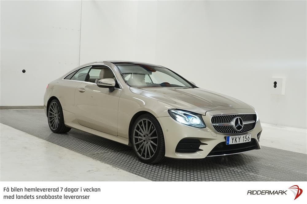 Mercedes-Benz E 220 d Coupé 194hk AMG D-värm Pano Skinn Naviexteriör
