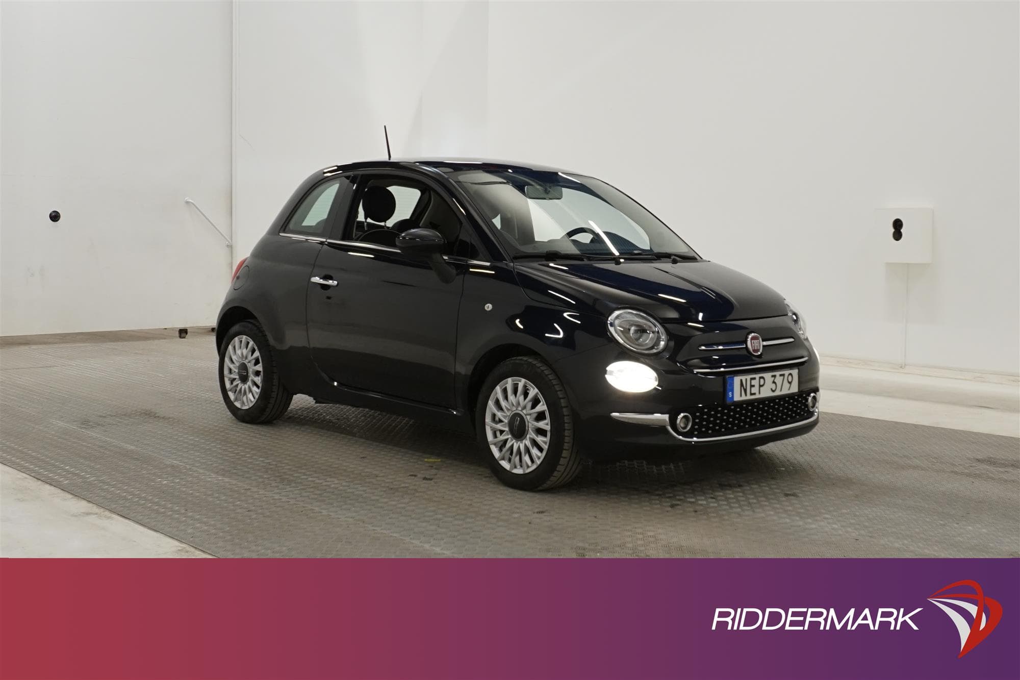 Fiat 500 1.2 69hk Lounge Taklucka Låg Skatt 0,49L/mil