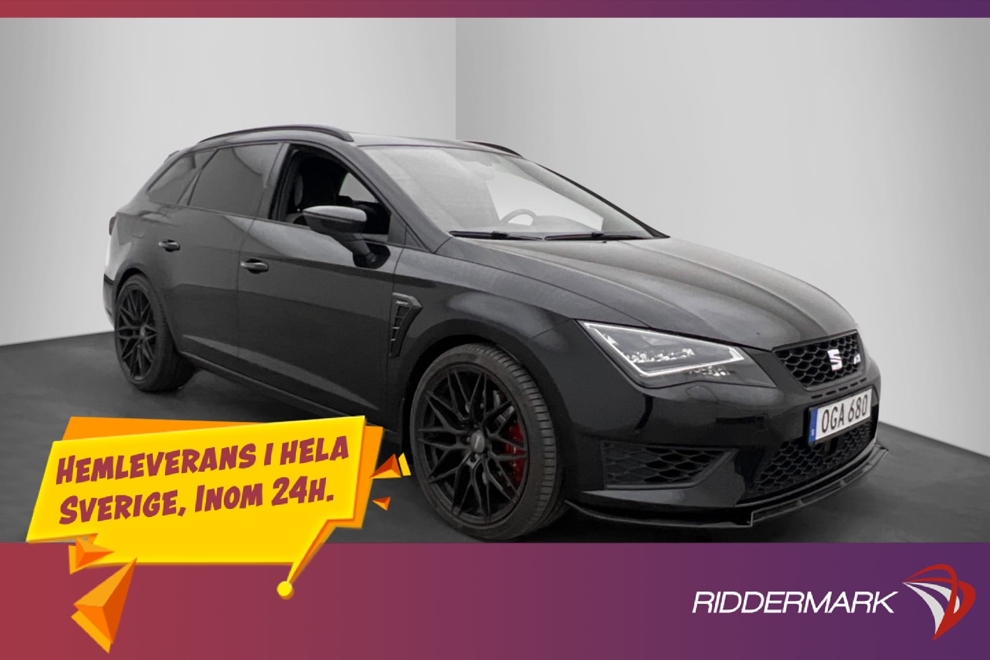 Seat Leon Cupra ST 290hk Black Line Halvskinn Adap-fart