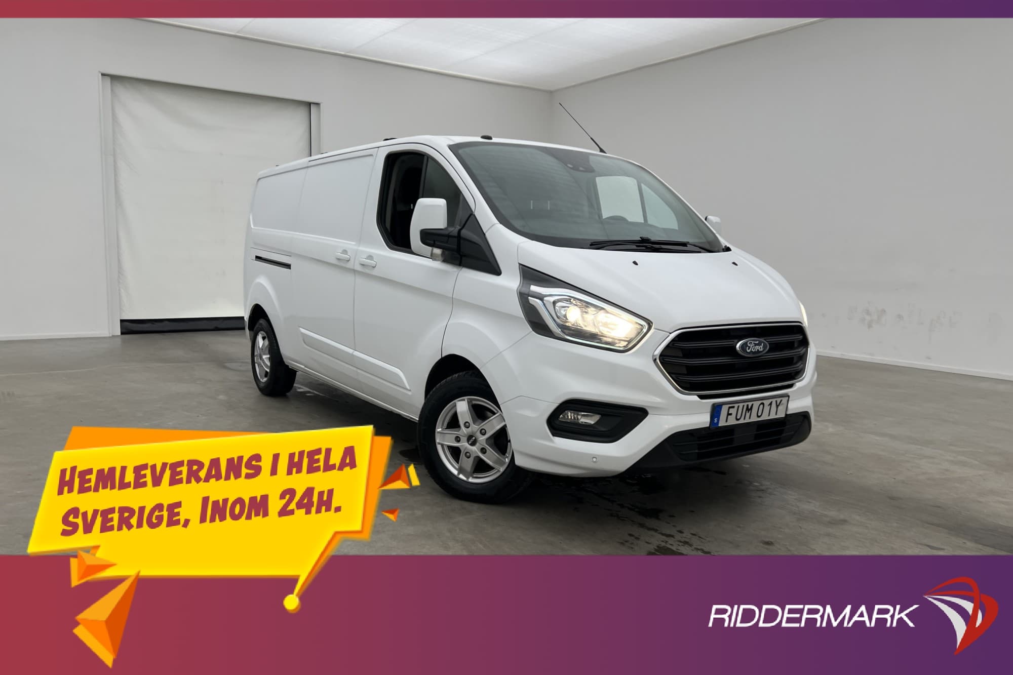 Ford Transit Custom L2 Värmare Dragkrok 3-Sits B-Kamera Moms