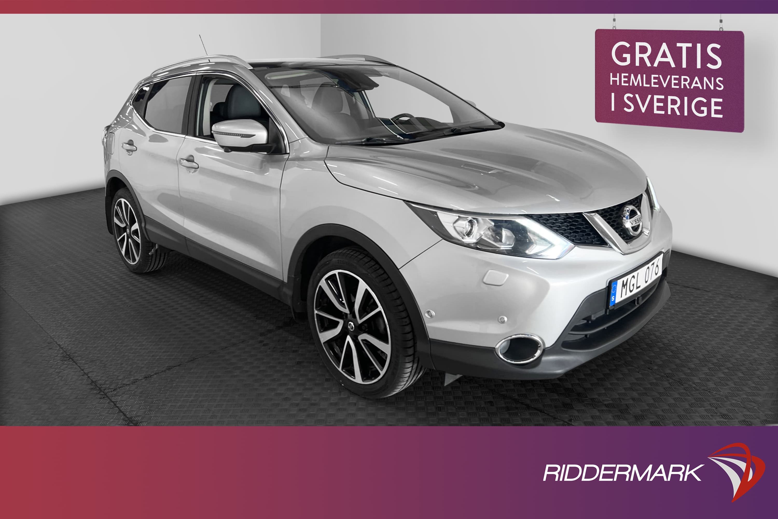 Nissan Qashqai DIG-T 115hk Tekna Pano 360° Navi Värmare Drag