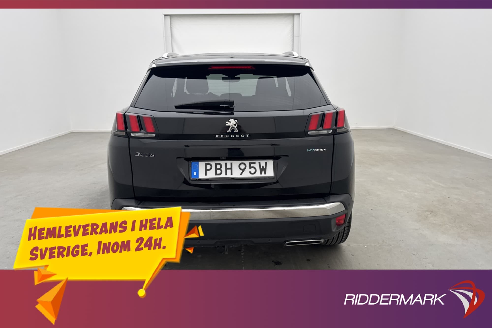 Peugeot 3008 GT HYBRID4 1.6 + 13.2kWh  AWD 300hk Navi 360°