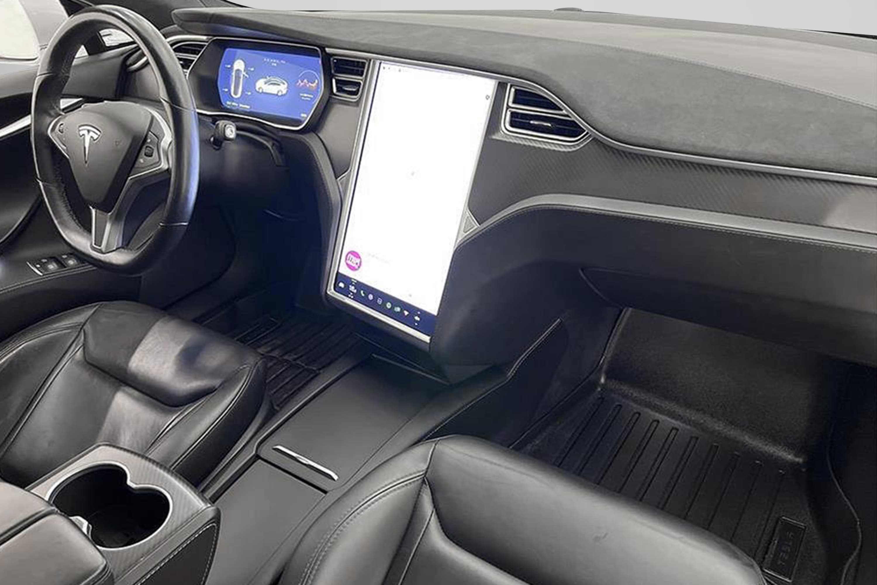 Tesla Model S 75 Uppgraderad AP Pano Skinn Leasebar Moms interiör