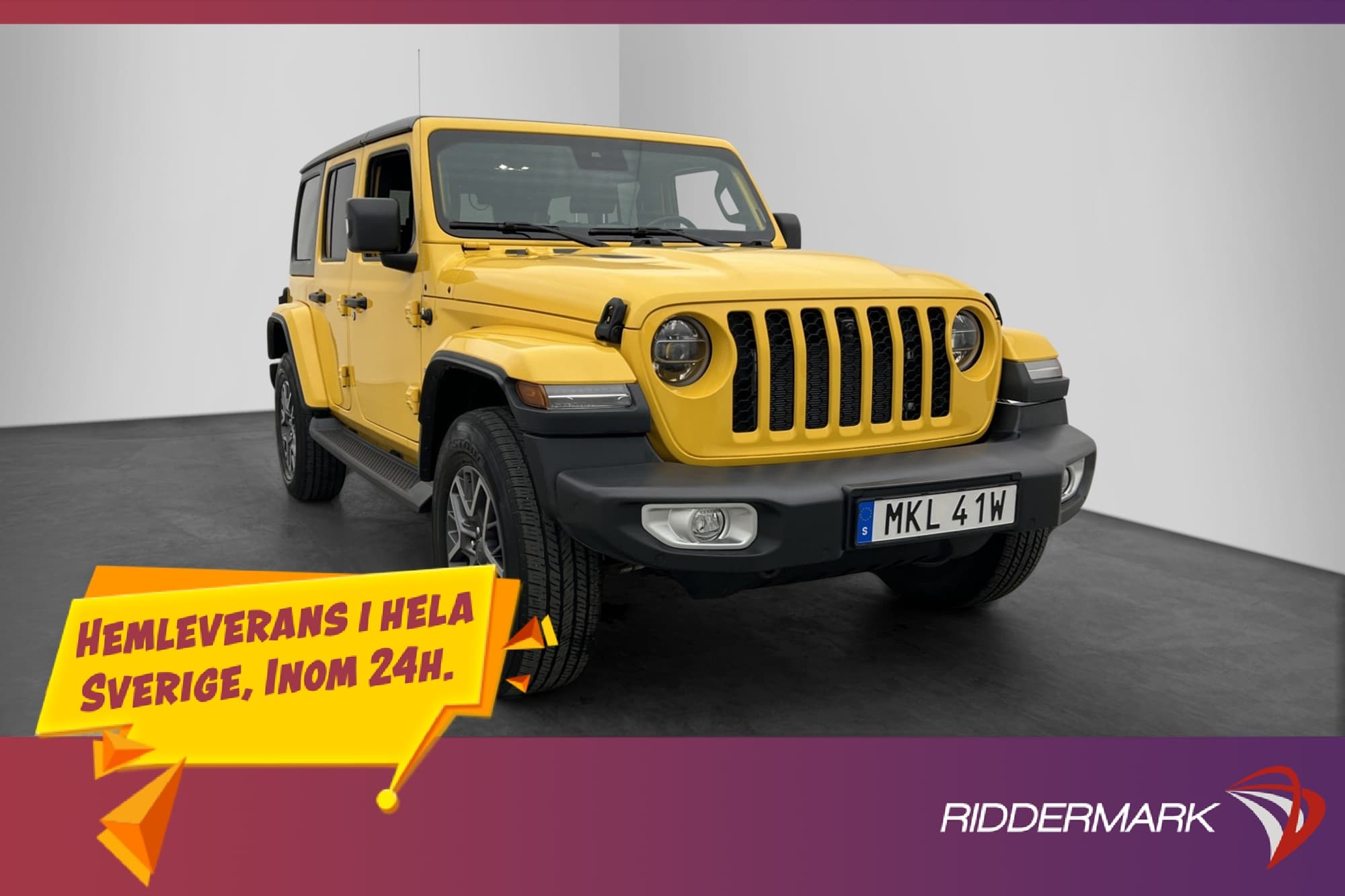 Jeep Wrangler Unlimited 4xe 380hk MOMS Sahara Alpine Drag