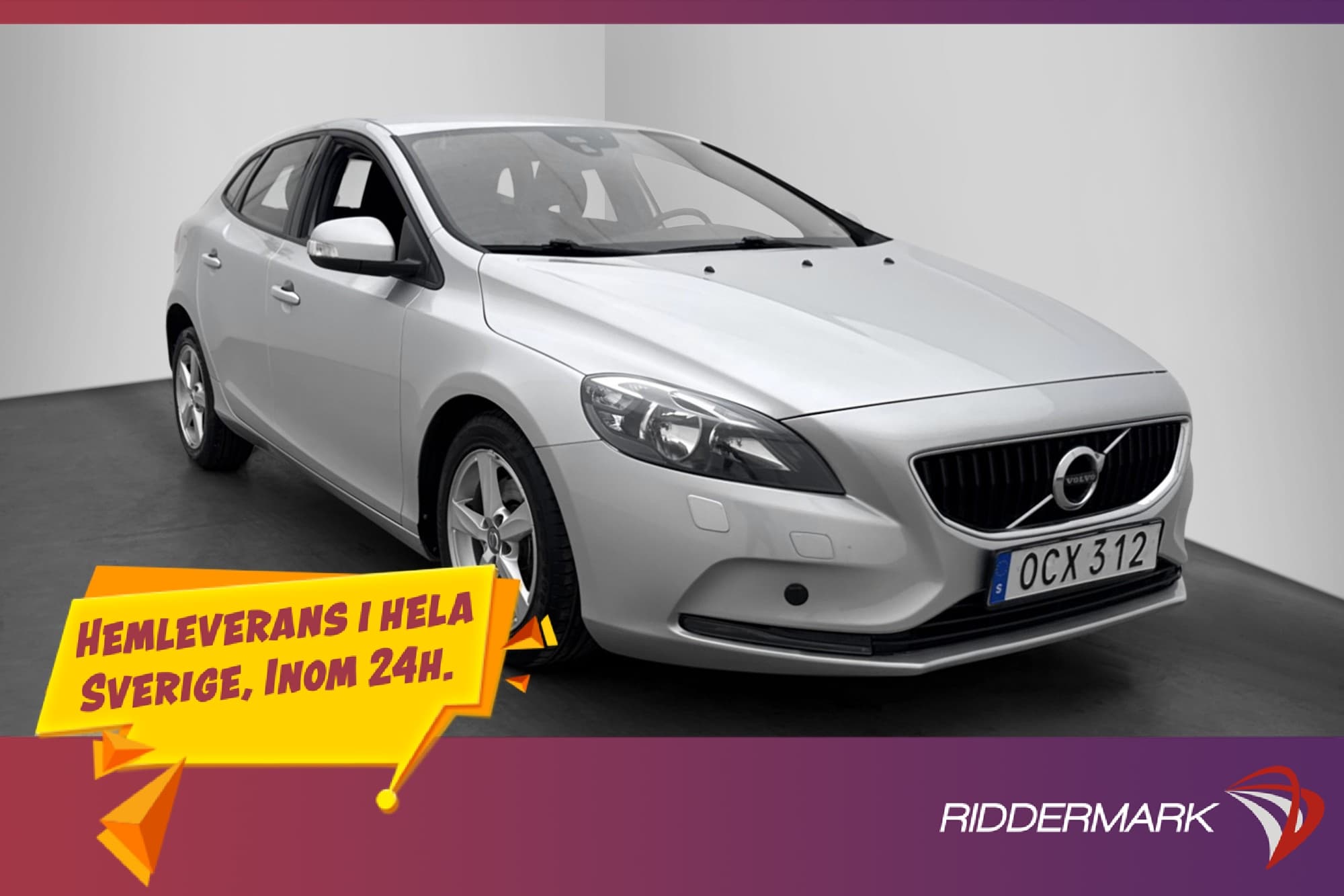 Volvo V40 T2 122hk Kinetic Värmare P-sensorer Drag Bluetooth