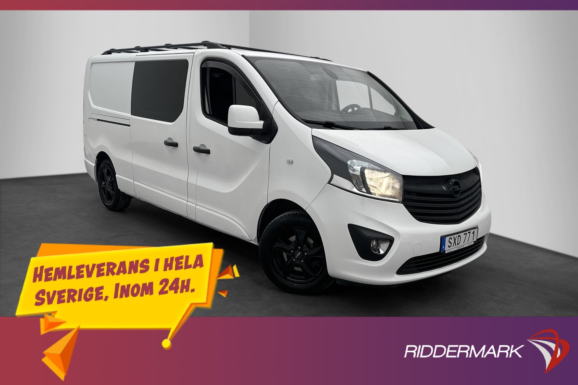 Opel Vivaro Dubbelhytt 145hk Värm Drag B-Kamera 6-Sits Moms