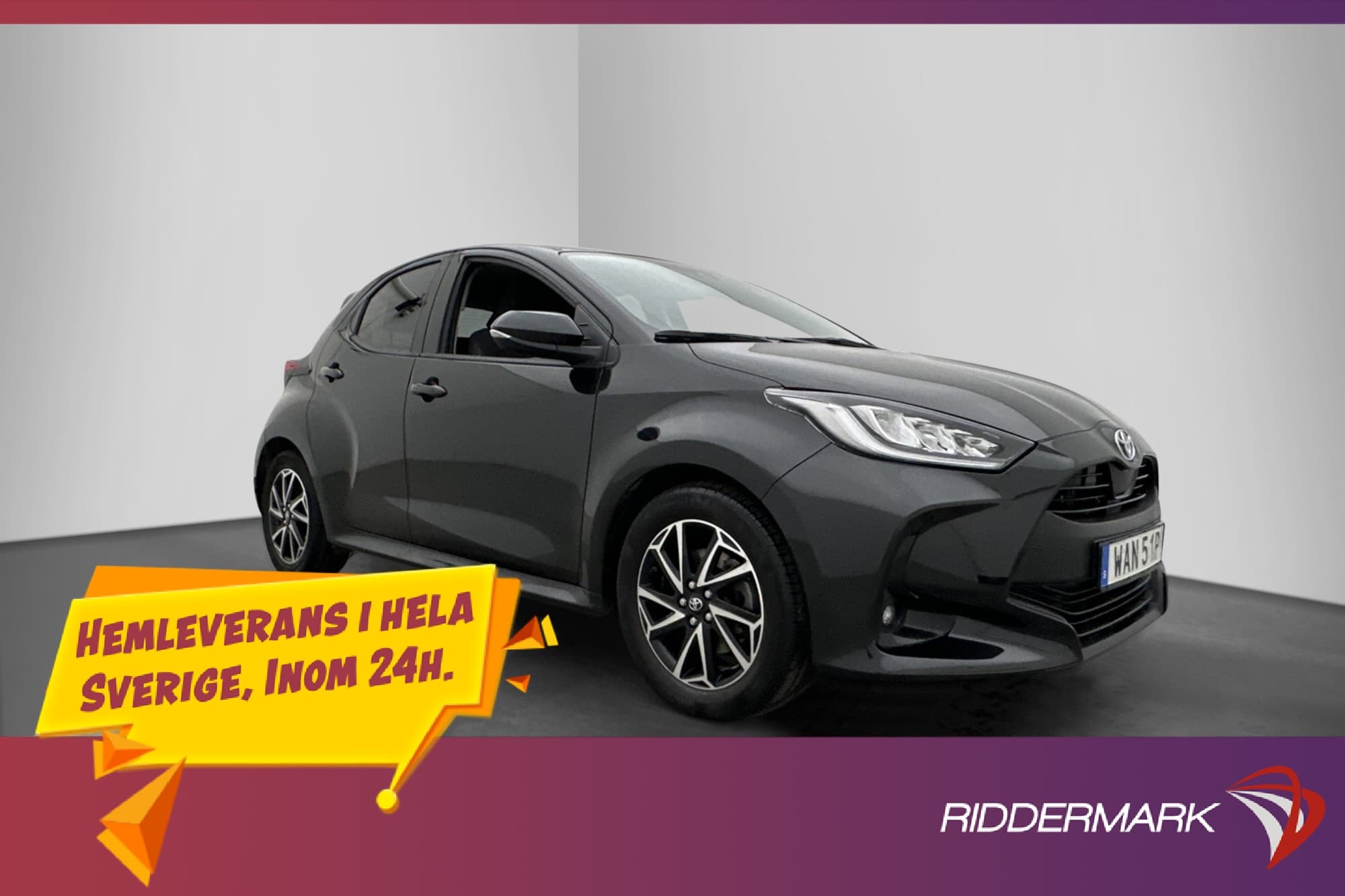 Toyota Yaris Hybrid 116hk Active Plus Kamera CarPlay MOMS